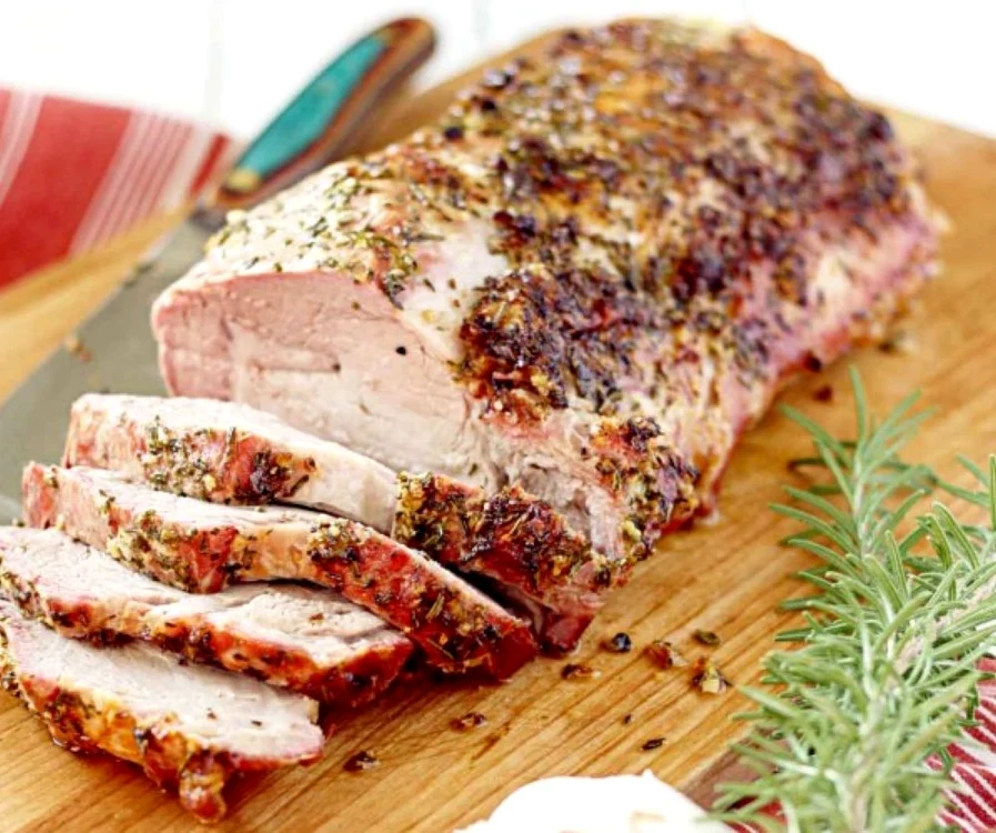 pulpa de porc la cuptor rozmarin usturoi jpeg