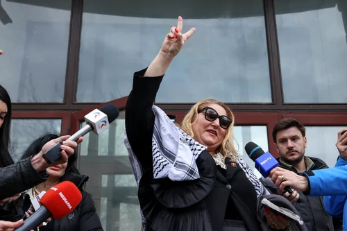 Diana Șoșoacă părăsește sediul Parchetului General FOTO: Inquam Photos / George Călin 6293 jpg