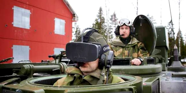 oculus rift in armata norvegiana foto tu.no