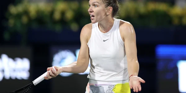 simona halep finala dubai. foto epa-efe