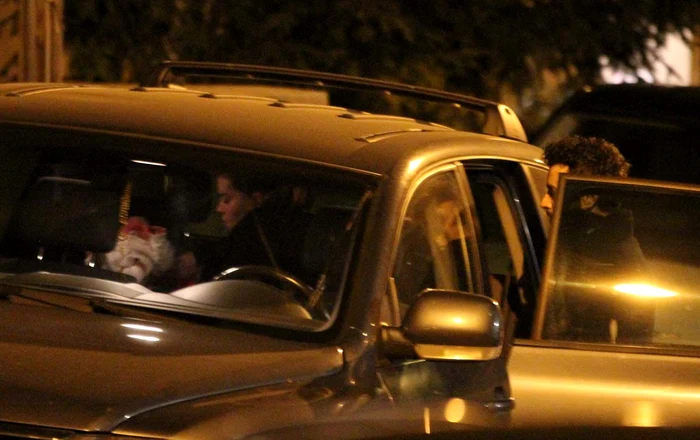 După control, micuţa a fost aşezată în coşuleţul special din maşină