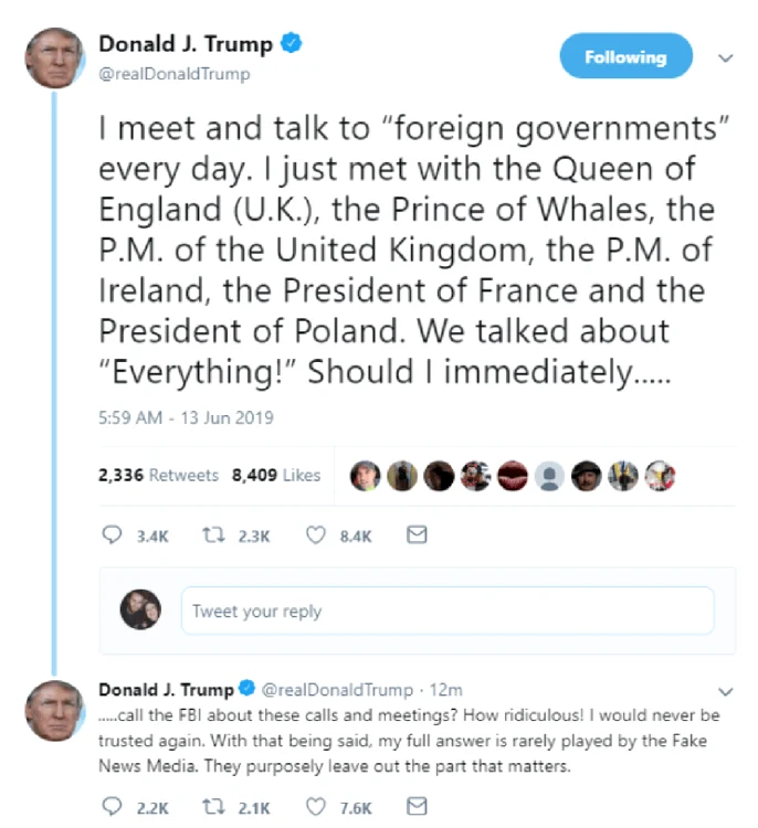 Trump despre charles printul balenelor