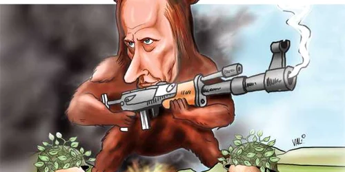 Caricatura Vali Ivan - Raboinicii Paii - Ponta Basescu si Putin 