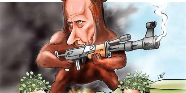 Caricatura Vali Ivan - Raboinicii Paii - Ponta Basescu si Putin