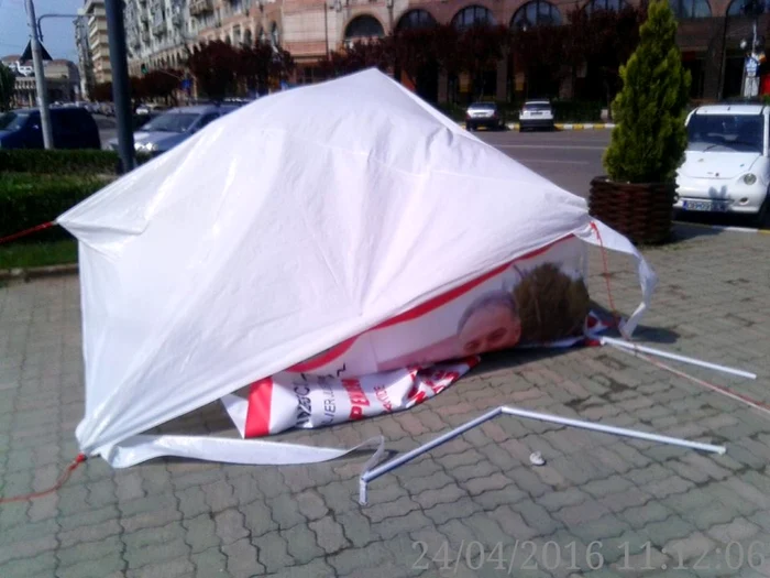 Corturile au fost vandalizate în weekendul trecut FOTO Cătălin Alexandru