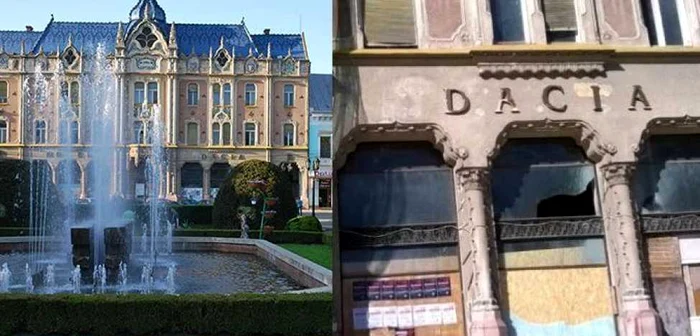 Considerată a fi una
dintre cele mai frumoase construcţii arhitectonice din Transilvania, în momentul de faţă Hotelul Dacia este
într-o avansată stare de degradare