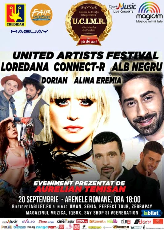 
    Loredana şi Connect-R vor cânta în prima zi de United Artists Festival   