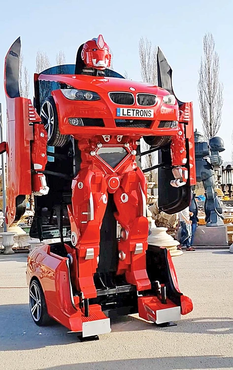 Robotul este condus direct de la volan de către şofer