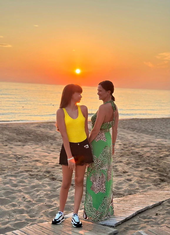 Livia Graur și fiica ei, Renata, vacanță cu peripeții în Grecia foto: arhiva personală 