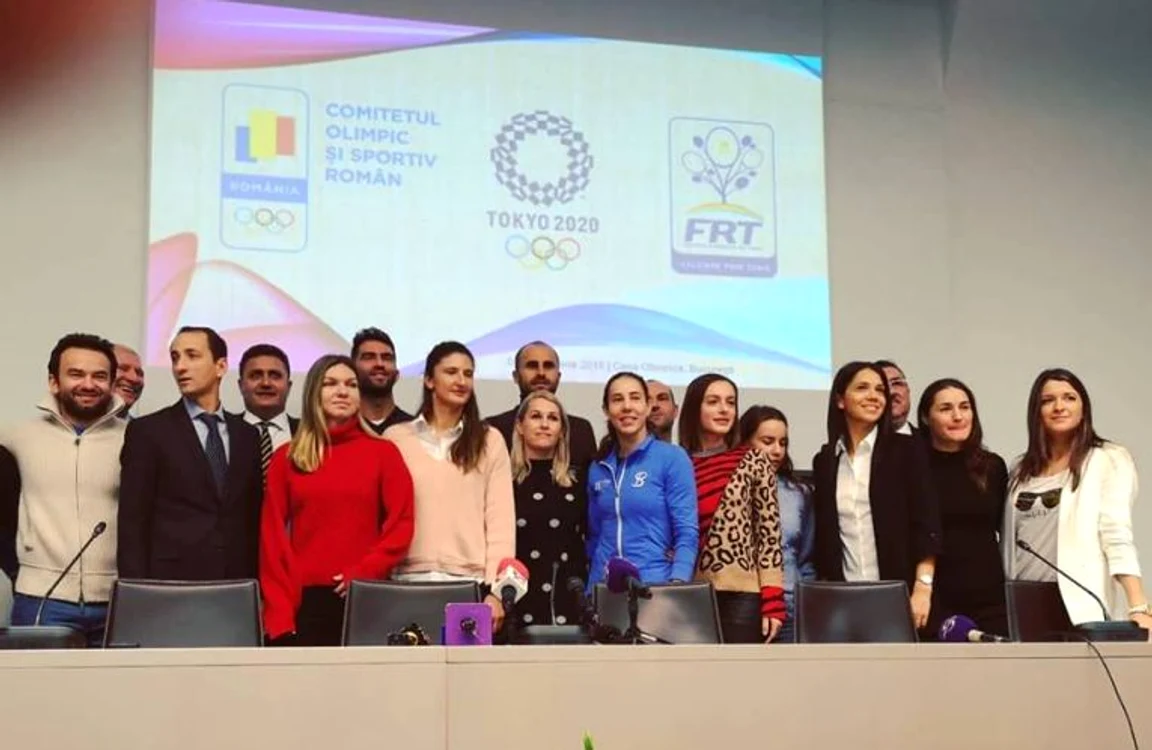 Echipa Olimpica de tenis a Romaniei la prezentarea oficialaFoto: Facebook