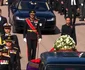 Prințul Sverre Magnus, Regele Haakon, Prințesa Ingrid Alexandra și Prințesa Martha Louise la funeraliile Regelui Harald.