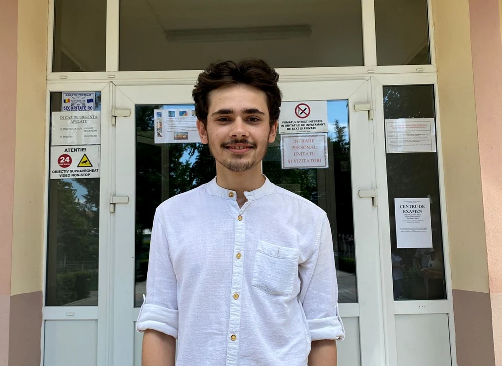 Ionuţ MIhai, elevul care a luat nota maximă la examen Arhivă personală