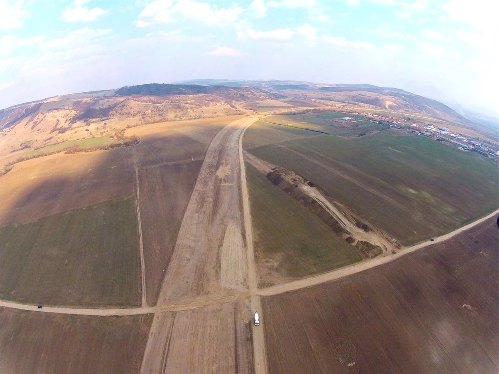 Autostrada prinde contur la Sebeş. Foto: Edi Schneider