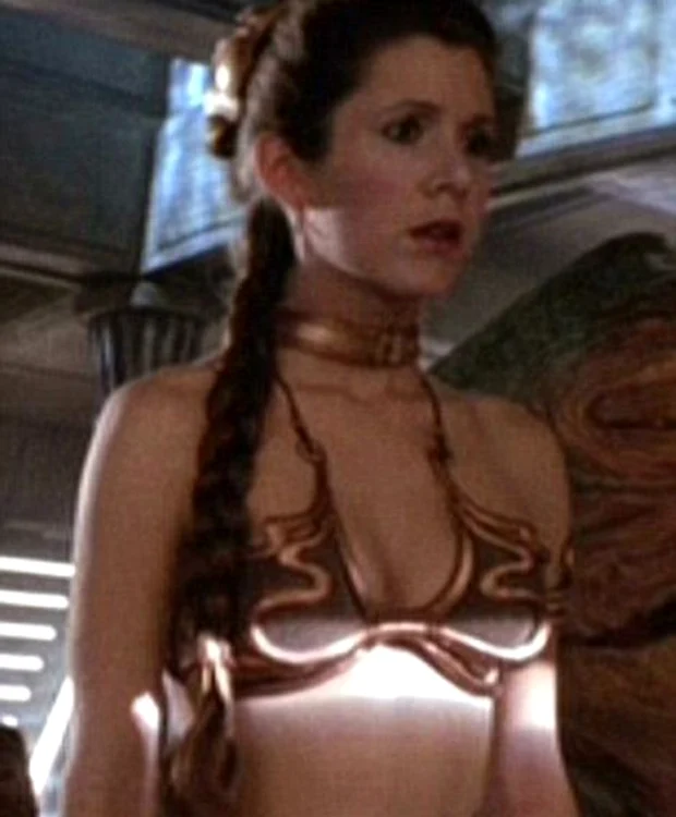 Carrie în rolul Prinţesei Leia