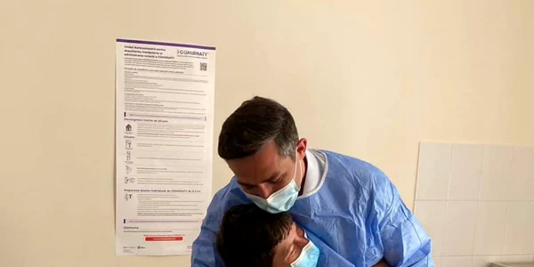 Valeriu Gheorgita a vaccinat in comuna natala RO vaccinare