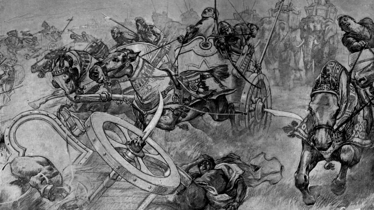 Calendar 1 octombrie: 331 î Hr    Bătălia de la Gaugamela: Victoria decisivă a lui Alexandru cel Mare împotriva Imperiului Ahemenid jpeg