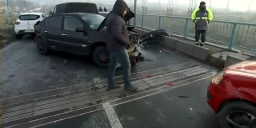 Accident in Bucuresti FOTO Captură video