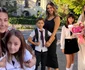 Gabriela Cristea, Ela Crăciun și Alina Sorescu, alături de copiii lor, în prima zi de școală 