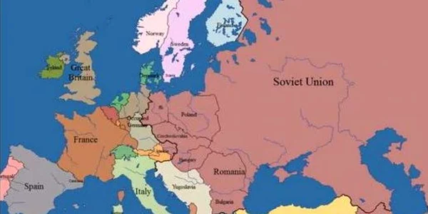 Europa în 1945, captura foto YouTube