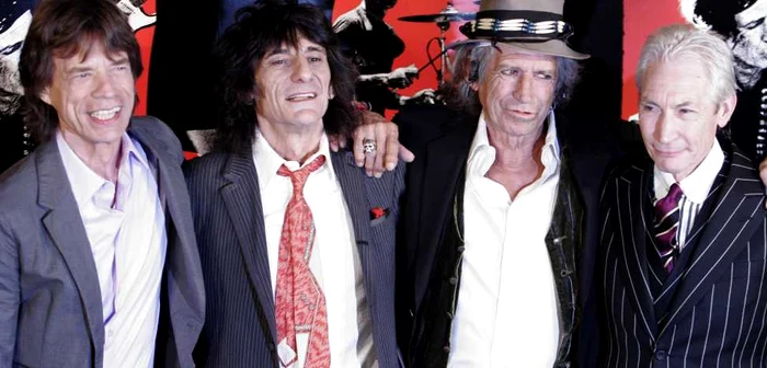 Actuala formulă a trupei: mick Jagger, Ron Wood, Keith Richards şi Charlie Watts