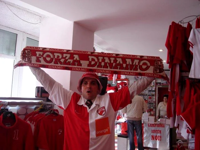 „Mutu“, celebrul suporter al lui Dinamo