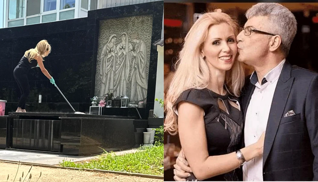 Mihaela Prigoană a măturat și a dat cu mopul. foto: paparazzi Click!