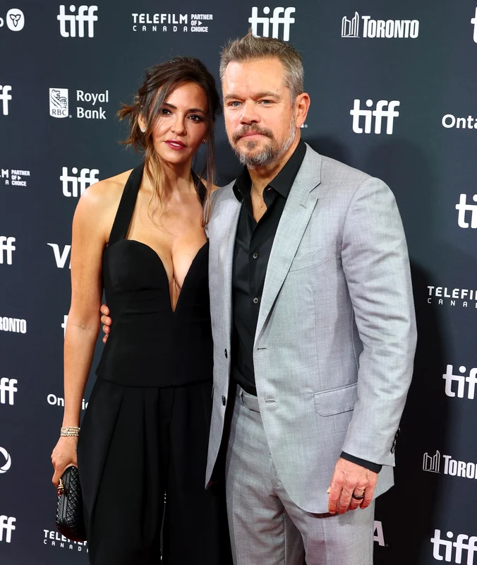 Luciana Barroso și Matt Damon 