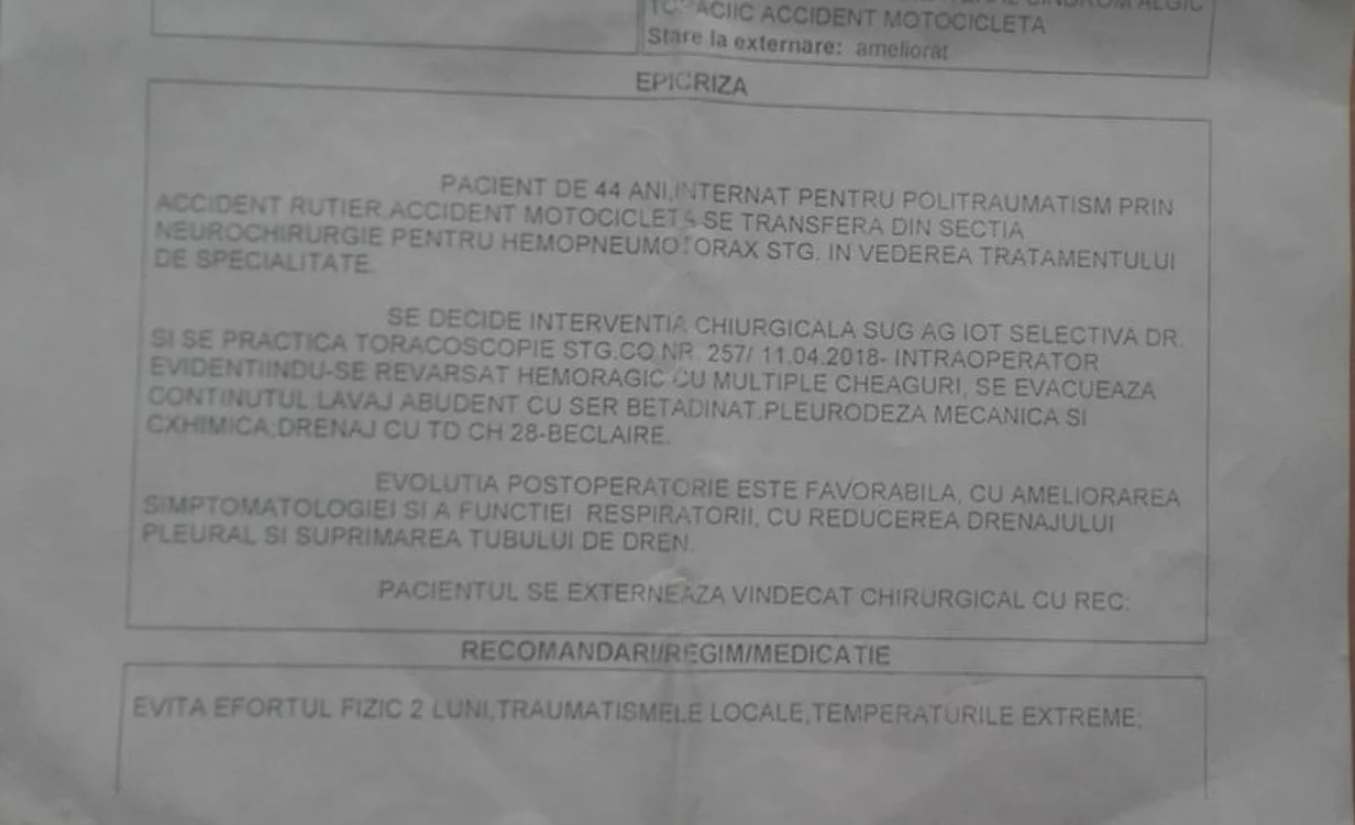 O victimÄ a unui accident rutier acuzÄ anchetatorii de muÅmalizarea cazului.Â CelÄlalt autovehicul Ã®mplicat Ã®n accident aparÅ£ine rudelor unui poliÅ£ist