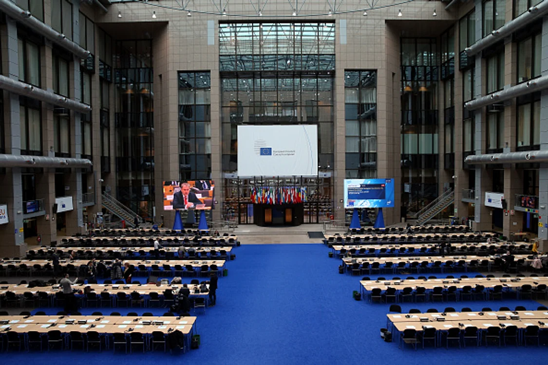 
    In imagine, cladirea Lex din BruxellesFoto: Getty Images  
