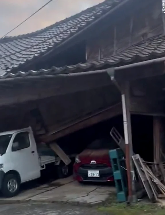 Cutremurul din Japonia a avut o magnitudine de 7,6 FOTO: captură video