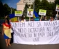 Protest în piața Victoriei față de măsurile de austeritate FOTO Mediafax 