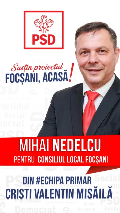 Doctorul Mihai Nedelcu este președinte CA la spital și vicepreședinte PSD Focșani FOTO Facebook