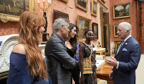 Amal și George Clooney alături de Regele Charles foto profimedia (2) jpg