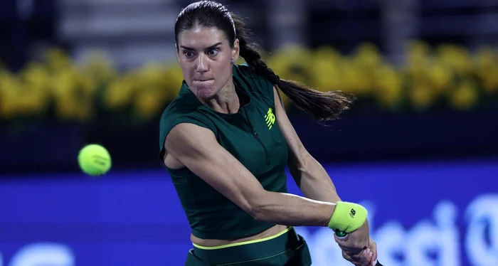 Sorana Cîrstea a dat cu sete în fiecare minge. Foto EPA EFE