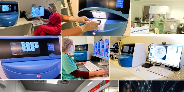 Fertilizarea in vitro FIV și inteligența artificială IA Foto Colaj