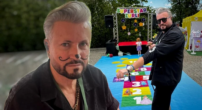 Cătălin Botezatu a jucat șotronul și s-a pictat pe față la Wonder Family Fest / foto: Click!