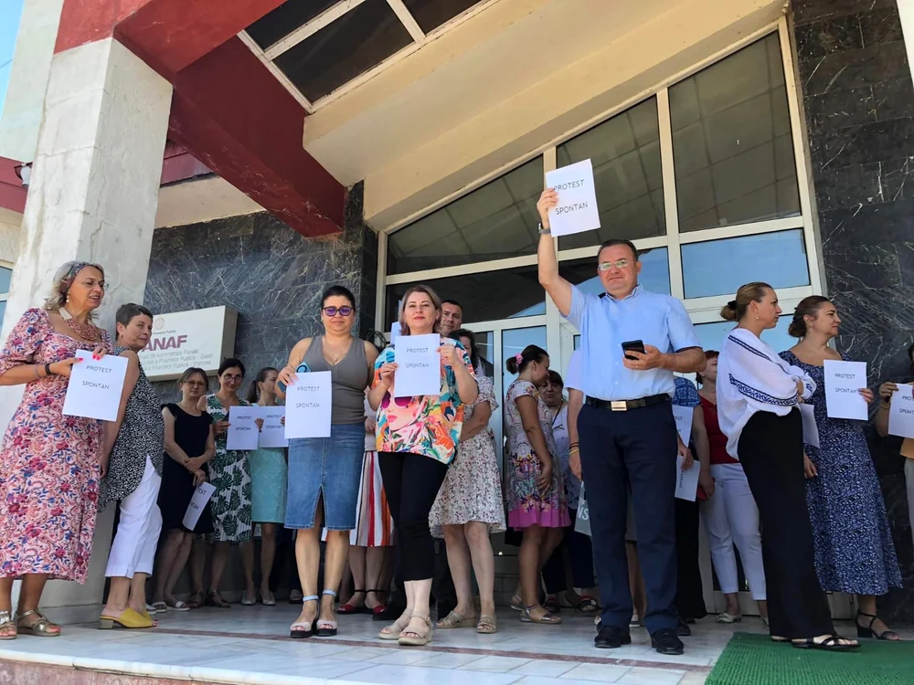 Proteste în Vrancea, Foto: BNS