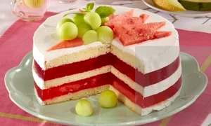 tort cu jeleu de pepene verde jpeg