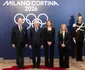 Prințul Albert de Monaco cu Sergio Mattarella și Giorgia Meloni în Italia, cu ocazia JO de la Milano. FOTO: Quirinale, Palatul princiar