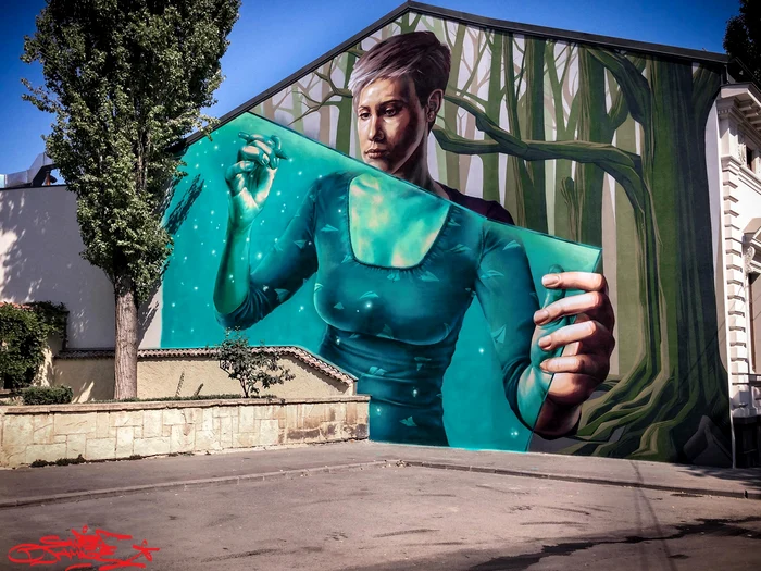 Așa arată zidul unei clădiri din București, după ce a fost pictatFotografii: Sweet Damage Crew/Sever Gheorghe