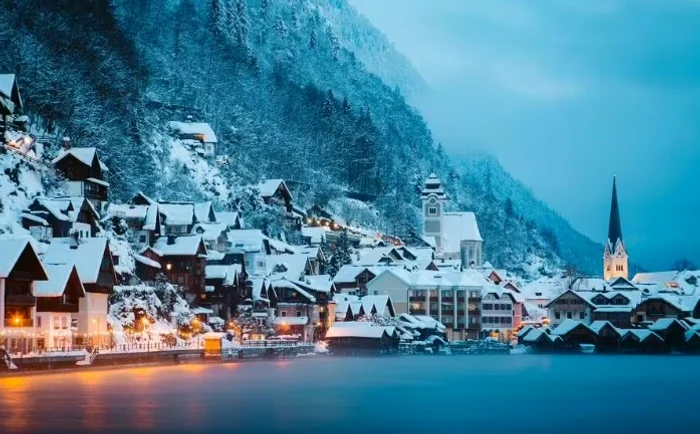 Hallstatt, un orășel cunoscut pentru casele sale pitorești FOTO: getty images