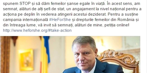 Iohannis HeForShe