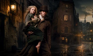 Jean VAljean si cosette png