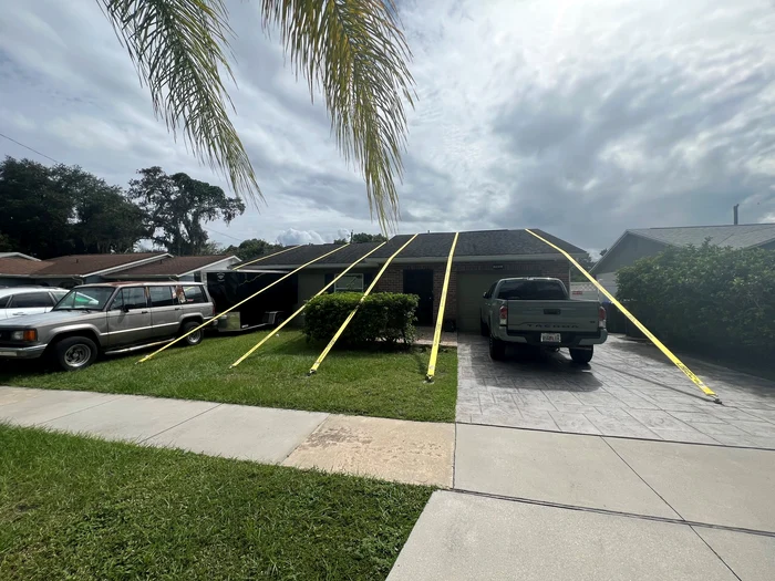 Casa unui locuitor din Tampa pregătită de sosirea uraganului Milton/ FOTO.X