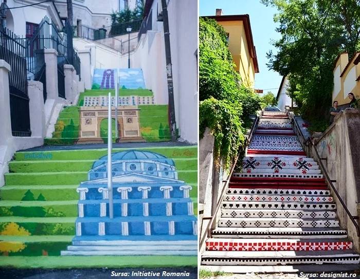 Cele două străduţe în trepte din România: prima din Bucureşti, cealaltă din Târgu Mureş