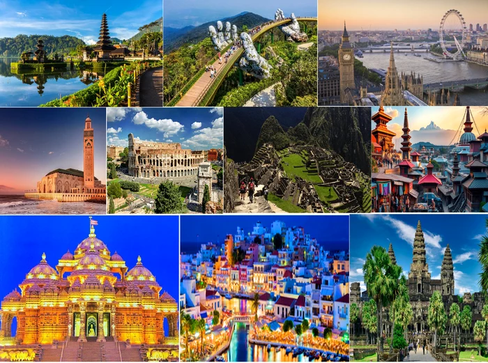 Top 10 destinații culturale mondiale ale lui 2025 potrivit TripAdvisor Colaj
