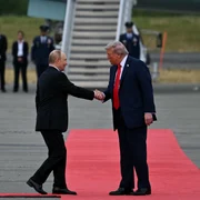 Donald Trump și Vladimir Putin în Alaska FOTO AFP