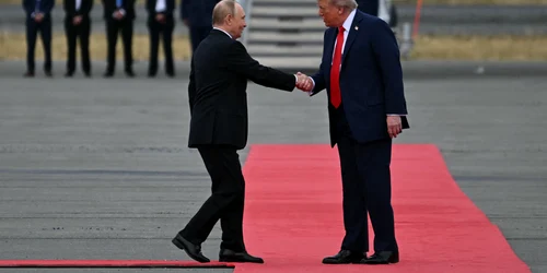 Donald Trump și Vladimir Putin în Alaska FOTO AFP