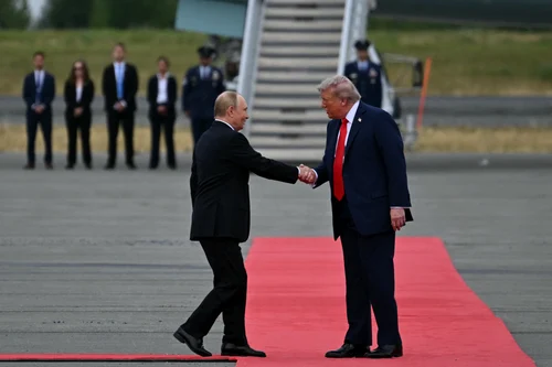 Donald Trump și Vladimir Putin în Alaska FOTO AFP
