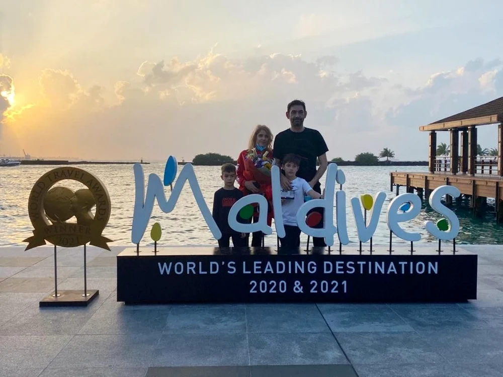 Primarul Slatinei se află în Maldive cu soţia şi copiii FOTO: visitmaldive.com
